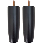 2 Pés de Cama 12cm Colchão Box Baú Casal ou Solteiro Pretos